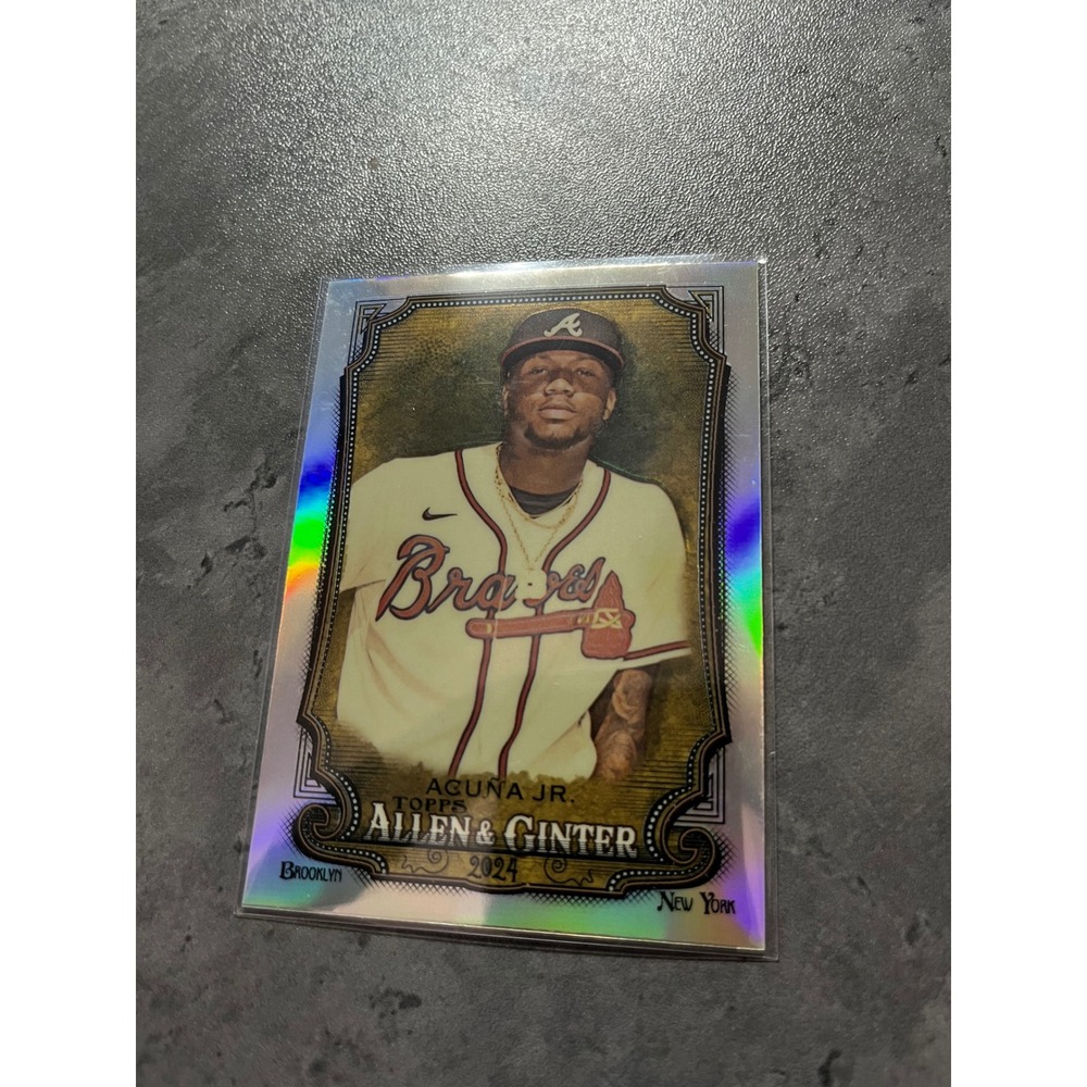 Ronald‎ Acuna Jr 2024 Topps Allen Ginter Refractor Baseball Card